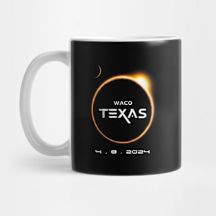 Waco Texas Totality 4.08.2024 Total Solar Eclipse 2024 Mug